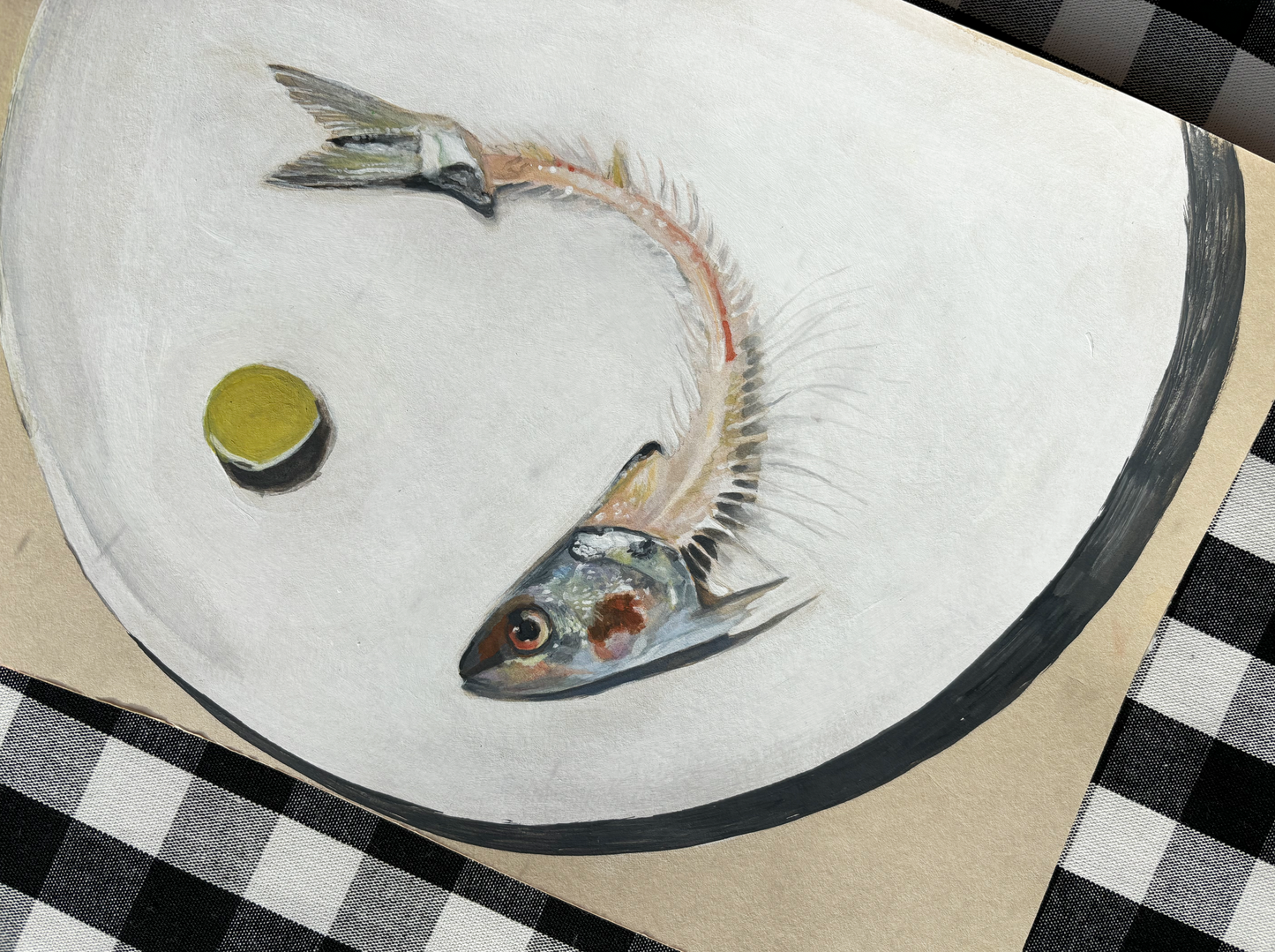 ORIGINAL ´Fish Supper` Still life